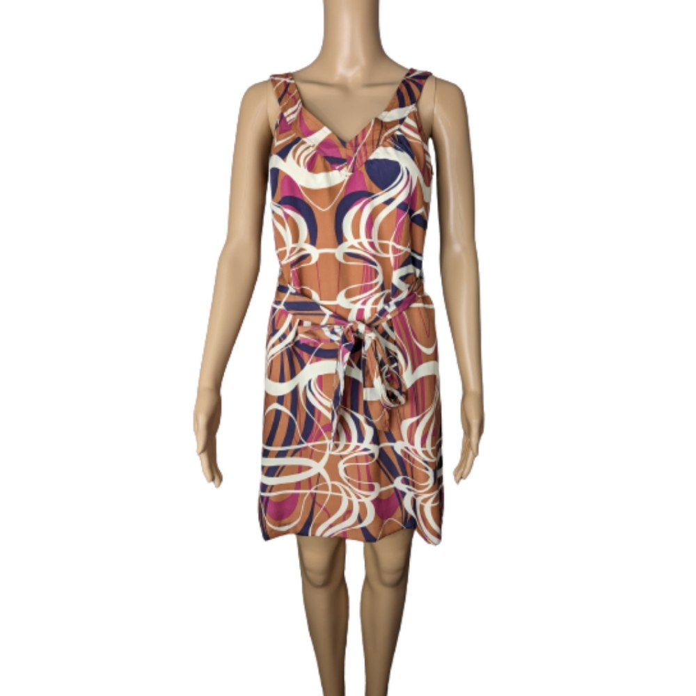 Banana Republic Double V-Neck Belted Dress 4P
